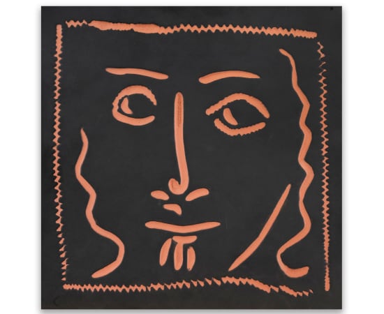Pablo Picasso (1881-1973), Visage aux cheveux bouclés (A.R. 574), December 1968