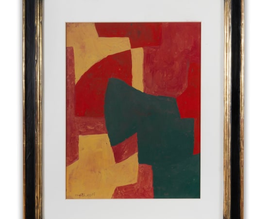 Serge Poliakoff (1900-1969), Composition vert rouge jaune, circa 1964