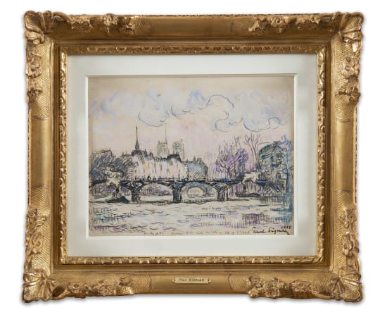 Paul Signac (1863-1935), Paris, La Passerelle des Arts, 1910