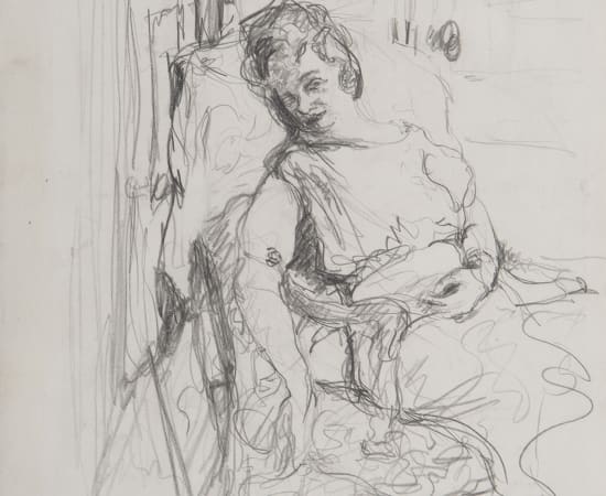 Édouard Vuillard, Étude pour le portrait de Madame Reine (Georges) Bénard, circa 1919-1920