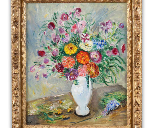 Charles Camoin (1879-1965), Bouquet de fleurs dans l'aiguière blanche, circa 1940