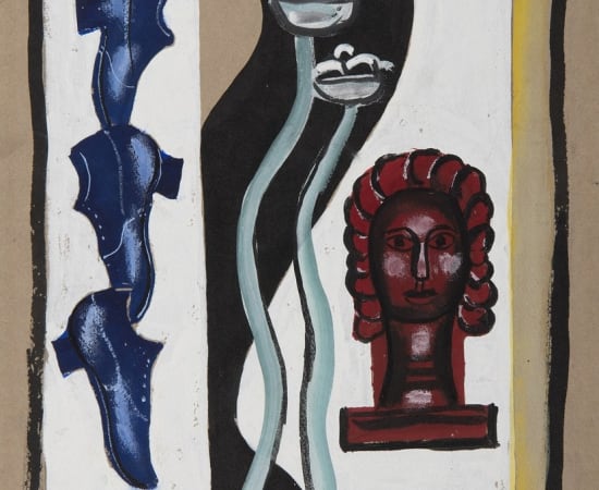 Fernand Léger (1881-1955), Composition à la tête rouge, 1927