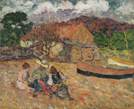 Louis Valtat, Femmes assises sur la plage, 1897
