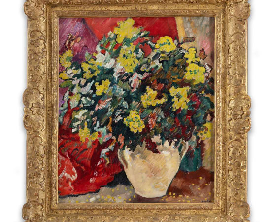 Louis Valtat (1869-1952), Bouquet à la cruche beige, circa 1928