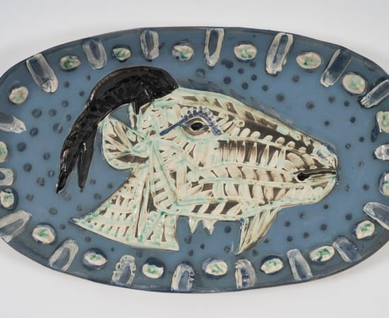 Pablo Picasso (1881-1973), Tête de chèvre de profil (A.R. 145), June 5th, 1952