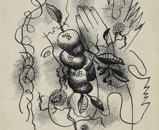 Fernand Léger, Composition au profil et à la main, 1941