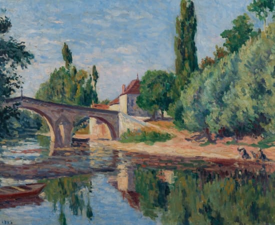 Maximilien Luce (1858-1941), Bessy-sur-Cure, Vue de la Rivière, 1906