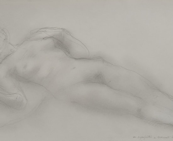 Auguste Rodin (1840-1917), Femme nue allongée, circa 1908-1914