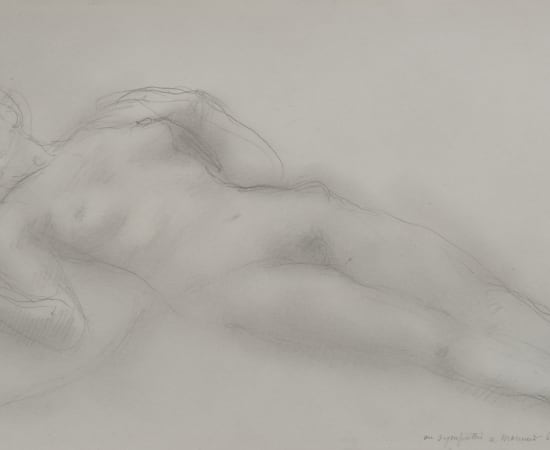 Auguste Rodin, Femme nue allongée, circa 1908-1914
