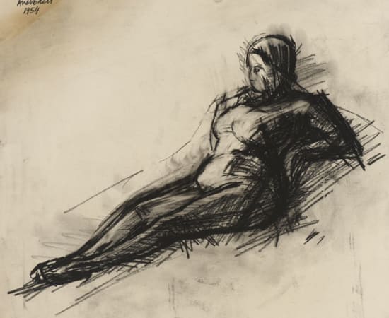Frank Auerbach, Nude, 1954