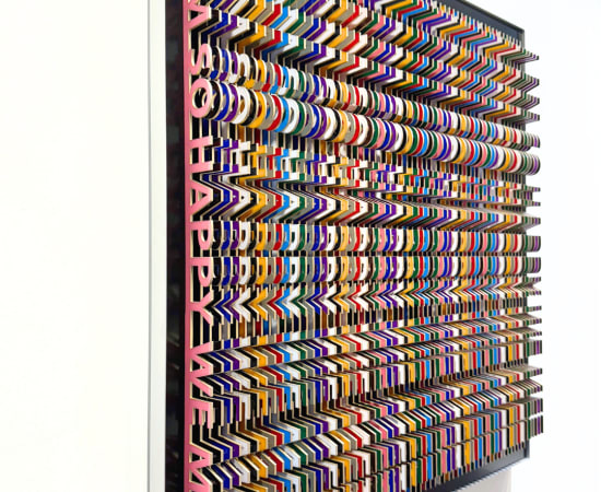 Jose Margulis, I am so happy we met (gold), 2024