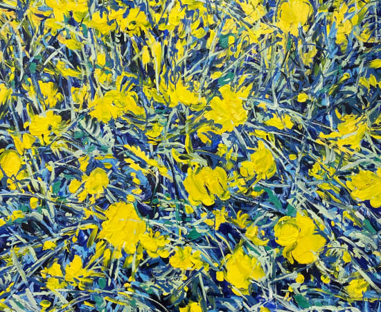 Captivating blossoms in vibrant painting by Boree Hur