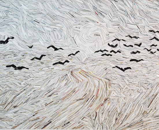 Kyuhak Lee, Monument - Wheat Field with Crows