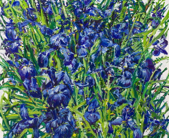 Boree Hur, Iris Abstract Blue