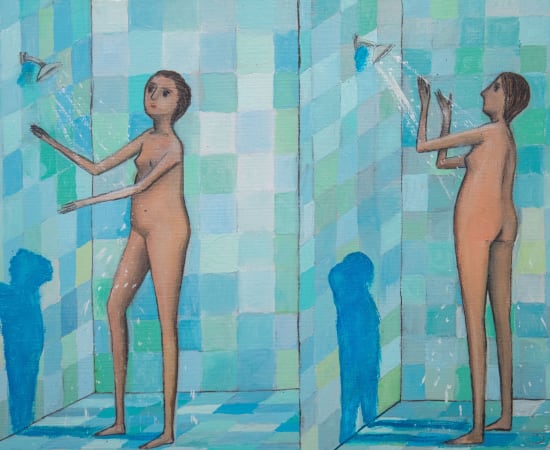 Giacomo Piussi, Donna che fa la doccia, 2022