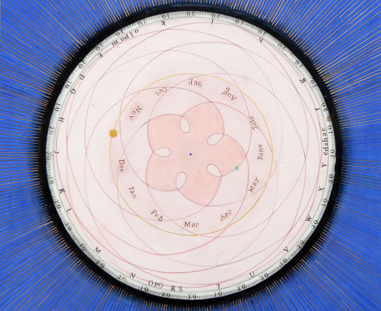 Desmond Lazaro, The Venus Pentagram, After Giovanni Domenico Cassini 1771 & James Ferguson 1799, 2020-2021