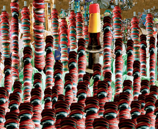Vivan Sundaram, Barricade (with Coils), 2008