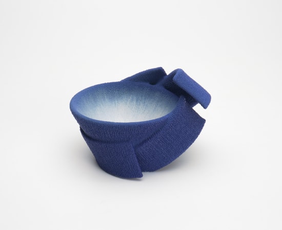 Matsutani Fumio 松谷文生, No.18 Sō Kei (Blue) Sake cup, 2025
