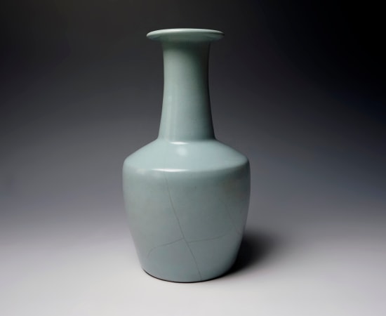 Nakashima Hiroshi 中島 宏, Azure Blue Flower Jar 天青花入