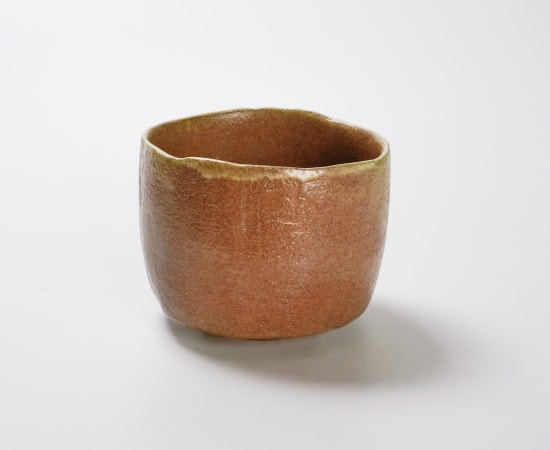Sugimoto Sadamitsu 杉本貞光, Red Raku Tea bowl 赤茶碗