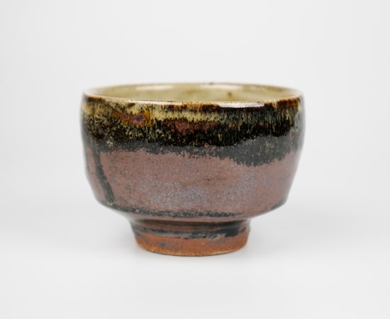 Murata Gen 村田 元, Tea Bowl with Tessha Iron Sand Glaze 鉄砂茶碗