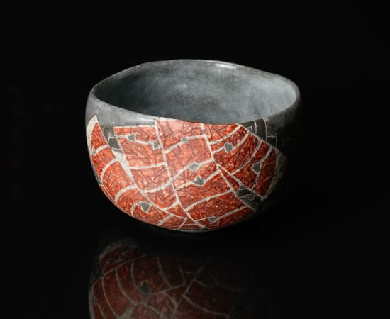 Wada Morihiro 和太守卑良, "Kaku-gen-jho-mon" Teabowl 赫玄条文茶碗, 1990's