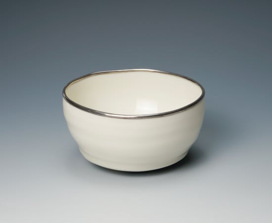 Yoshikawa Masamichi 吉川正道, White Teabowl 覆輪白盌