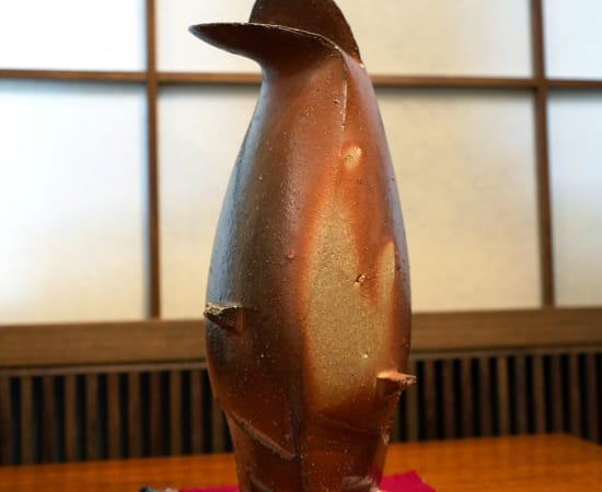Kakurezaki Ryuichi 隠崎隆一, Bizen flower vase 備前花生