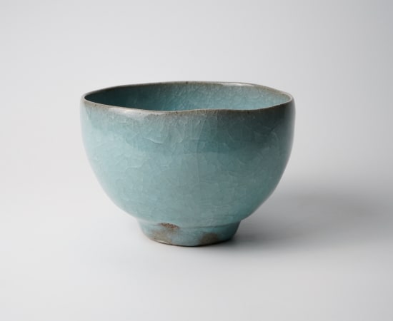 Shimizu Uichi 清水 卯一, Celadon teabowl 青瓷茶碗