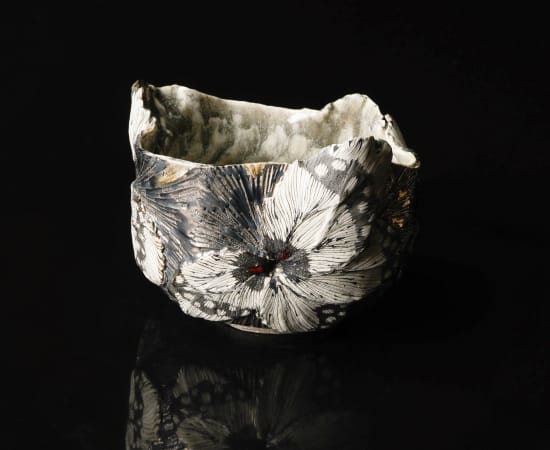 Shingu Sayaka 新宮さやか, No.37 "Calyx" tea bowl 萼容 碗, 2024