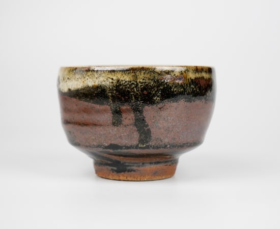 Murata Gen 村田 元, Tea Bowl with Tessha Iron Sand Glaze 鉄砂茶碗