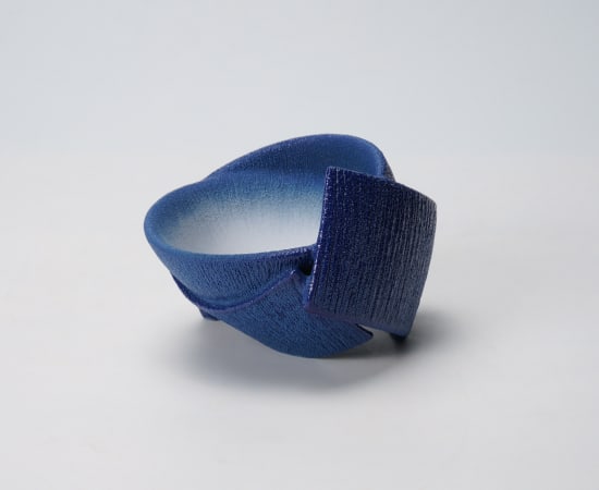 Matsutani Fumio 松谷文生, Sō (Blue) Sake Cup D-1 蒼盃, 2023