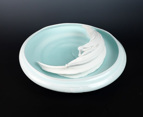 Kato Tsubusa 加藤委, Porcelain sculpture "Showashinzan-Moon" No.8