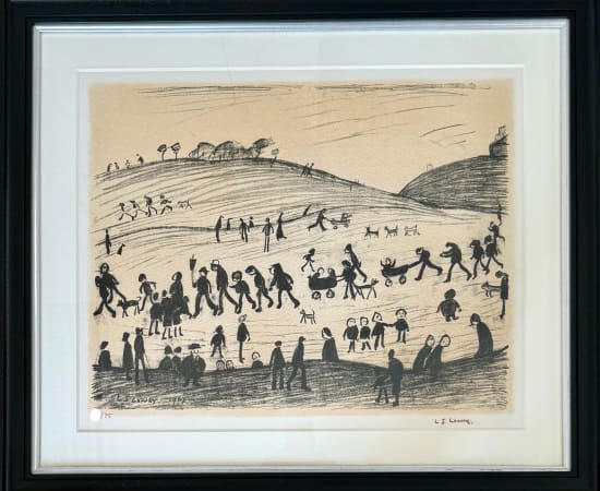 L.S Lowry, A Hillside, 1967