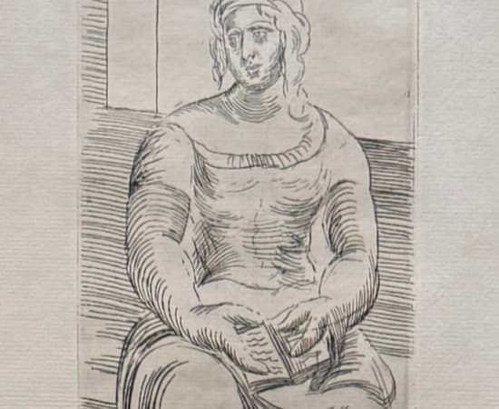 Pablo Picasso, L’ Italienne - Femme au Livre, 1919