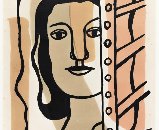 Fernand Leger, Tete de Femme , 1949