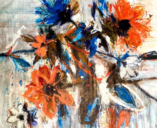 Mario Gonzalez, Cornflowers - Spring Garden Series, 2025
