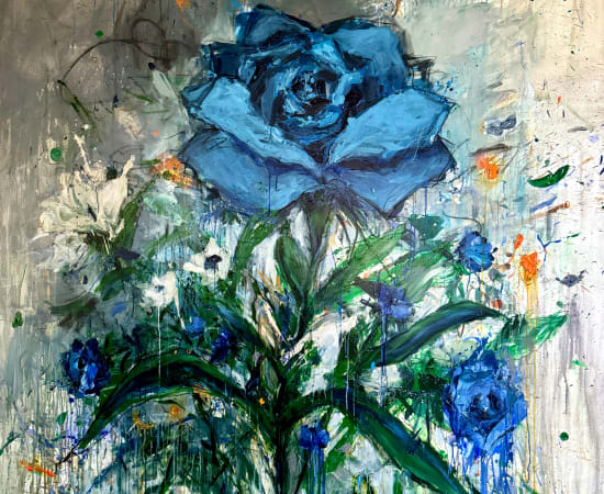 Mario Gonzalez, Blue Rose - Spring Garden Series, 2025