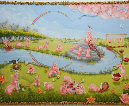 Anastasiya Tarasenko, Valley of Happy Pigs, 2022