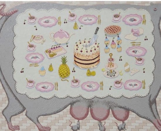 Anastasiya Tarasenko, Cake and Milk, 2021