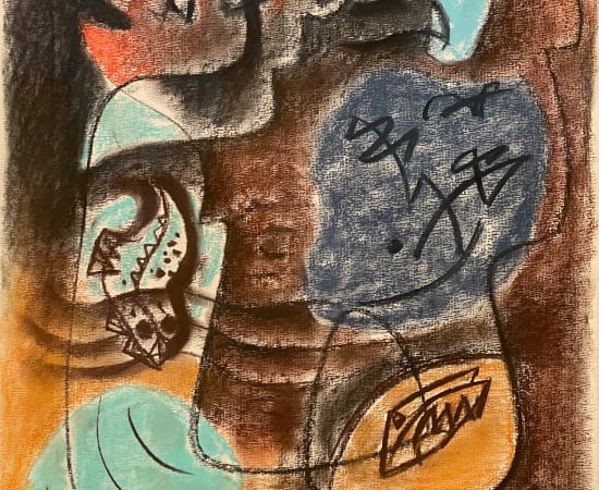 André Masson, Paysage aux deux poissons, 1955