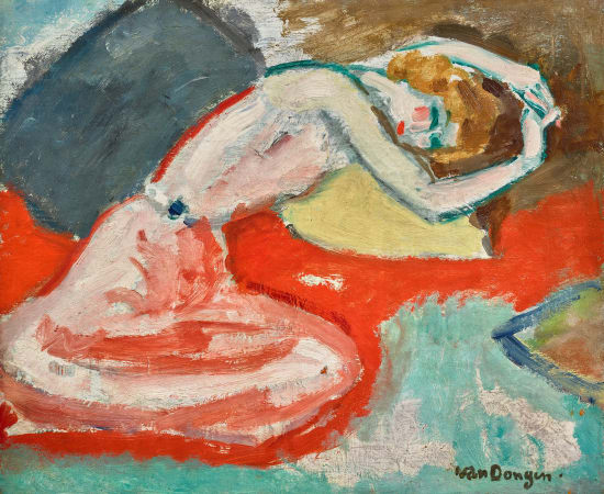 Kees Van Dongen, La Chemise (Femme penchée sur un coussin), 1905