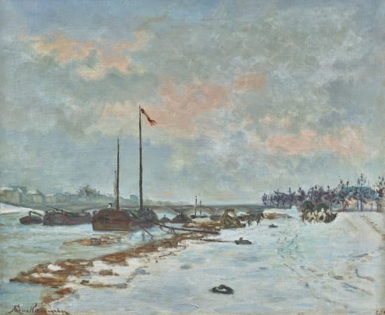 Armand Guillaumin, Le pont d’Austerlitz, Quai de Seine, Paris, 1873