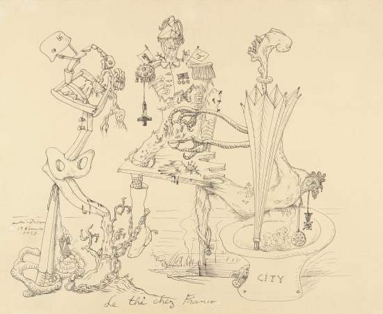 André Masson, Le Thé chez Franco, 1938