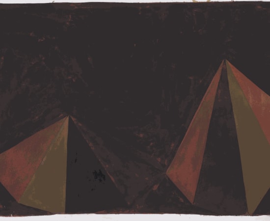 Sol LeWitt, Two Asymmetrical Pyramids , 1986