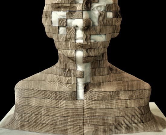 Seungwan Park, The Line 3 (old man portrait)