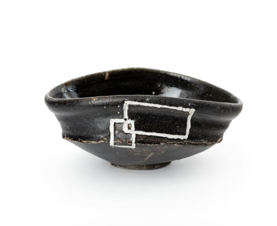 Kai Tsujimura, Oribe Tea Bowl - 織部茶碗