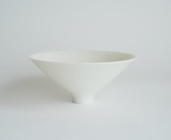 Hiromi Itabashi, White Porcelain Cone-shaped Tea Bowl 白磁円錐茶碗, 2000