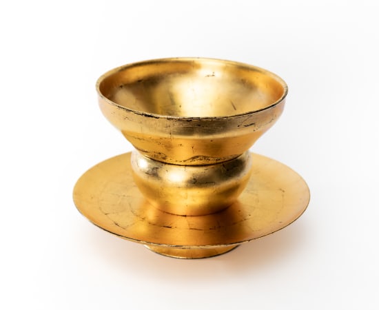 Hideyuki Fujisawa, Gold Tea Bowl Lacquer Stand [Set] 金天目台, 2025