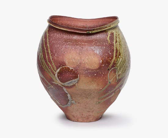 Kai Tsujimura, Shigaraki Wide-Mouthed Jar 信楽広口壺, 2019